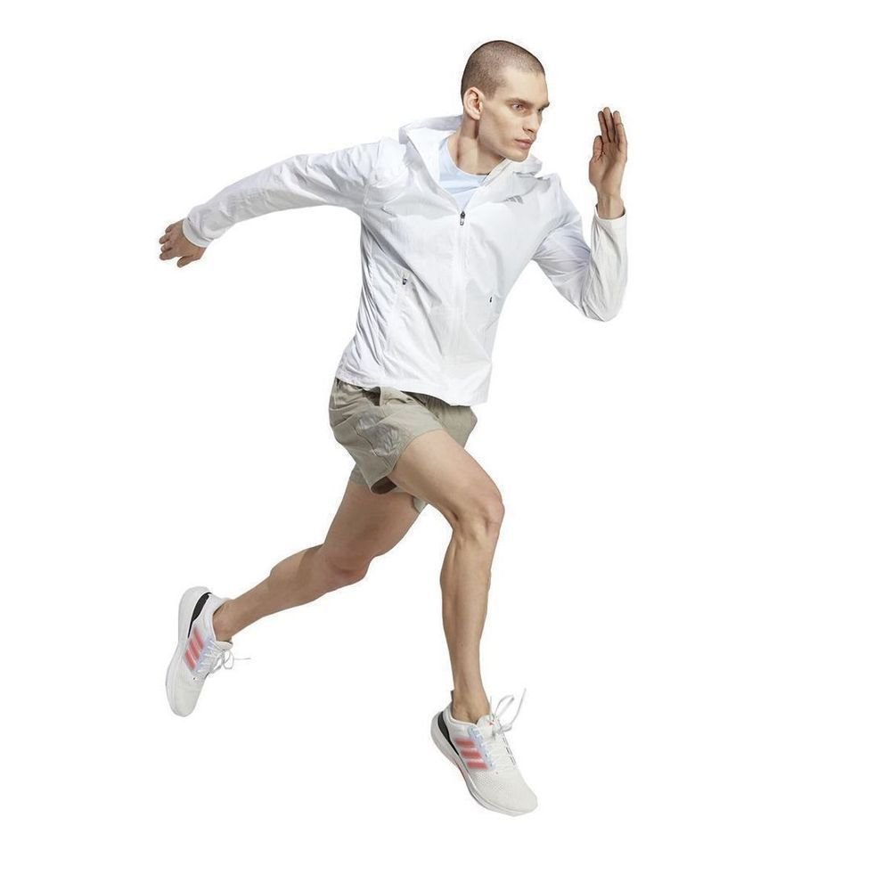 Jaqueta Adidas Marathon Warm-Up Masculino IB8265 Branco 4