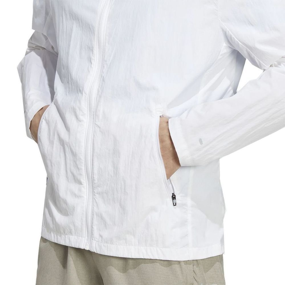 Jaqueta Adidas Marathon Warm-Up Masculino IB8265 Branco 5