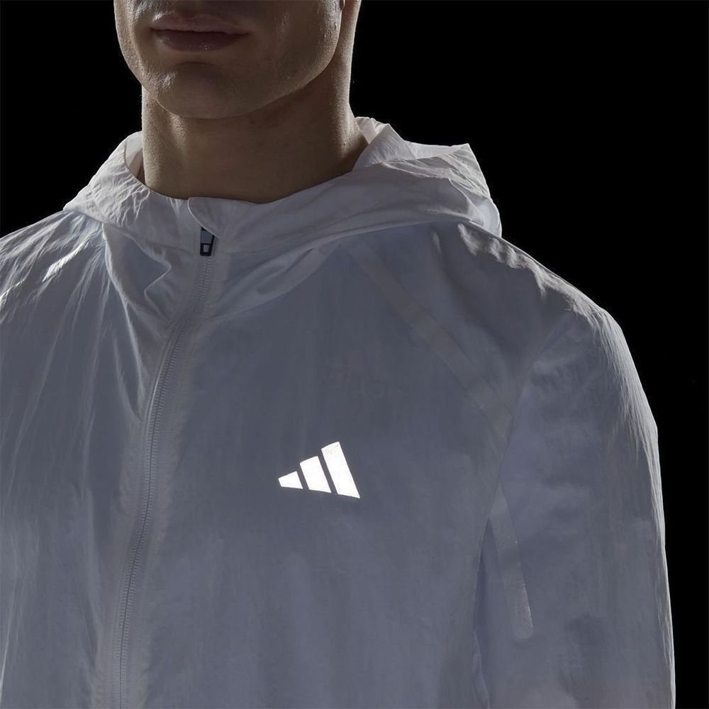 Jaqueta Adidas Marathon Warm-Up Masculino IB8265 Branco 7