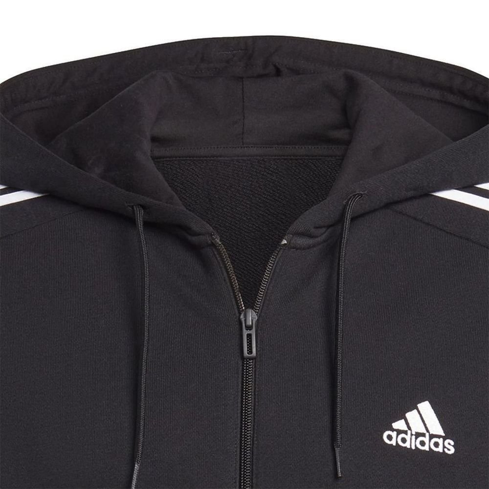 Jaqueta Adidas Essentials 3 Stripes Masculina IC0433 Preto 4