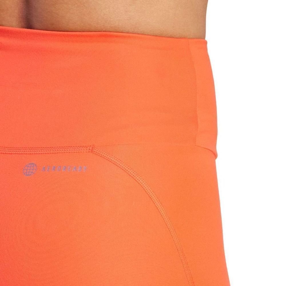 Shorts Adidas Yoga Latin Fit Feminino IJ9353 Laranja 3