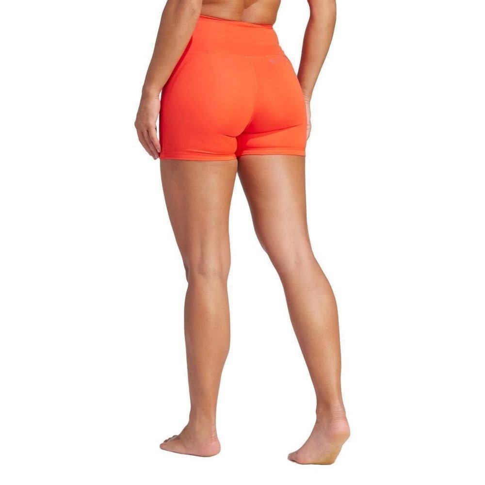 Shorts Adidas Yoga Latin Fit Feminino IJ9353 Laranja 6