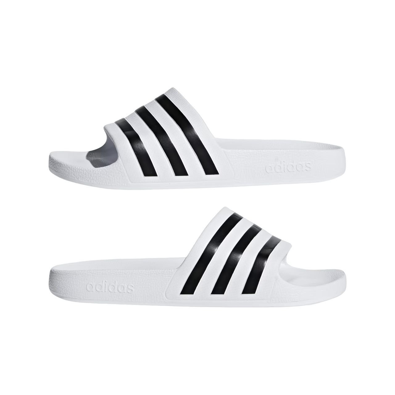 Chinelo Adidas Adilette Aqua Unissex F35539 Branco/Preto 7