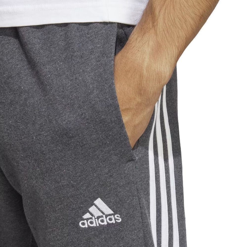 Calça Adidas Essentials 3-Stripes Masculina IC9408 Cinza 5