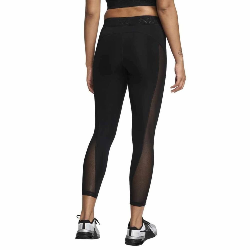 Calça Nike DF 7/8 Mesh Tight Feminina FN4981-010 Preto 2