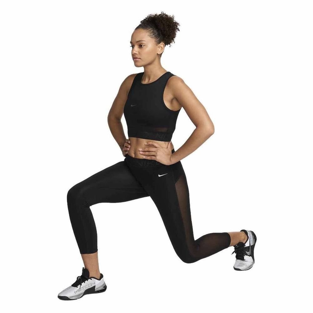 Calça Nike DF 7/8 Mesh Tight Feminina FN4981-010 Preto 3