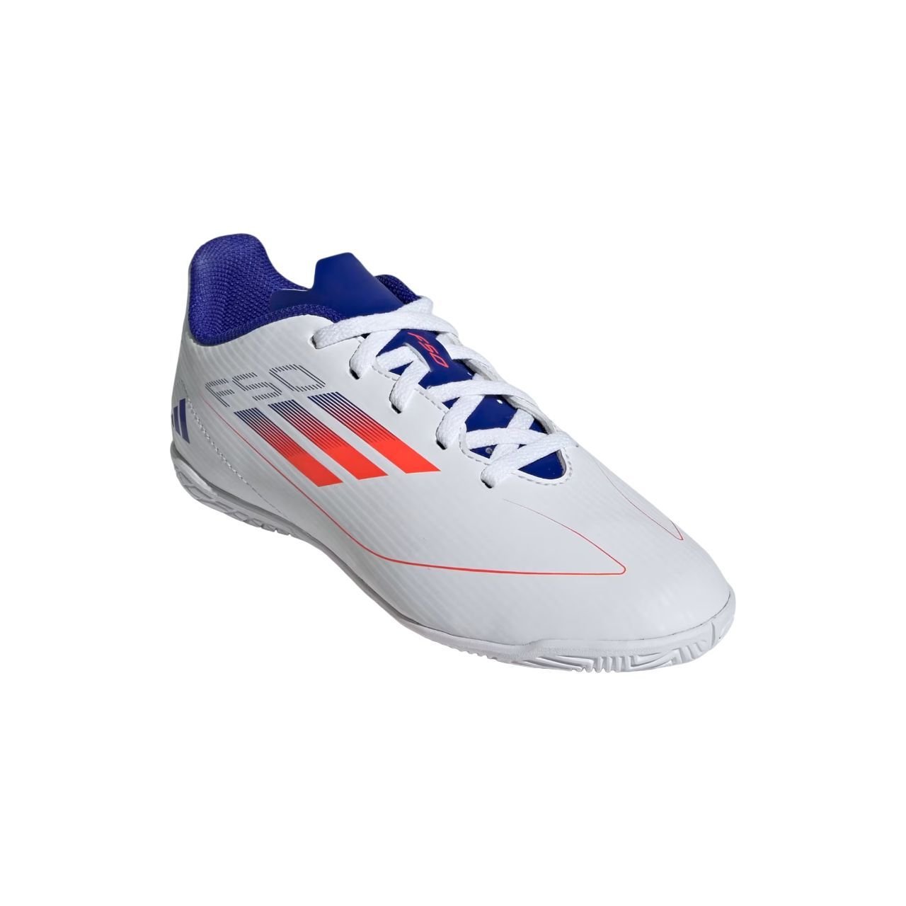 Chuteira Infantil Adidas Futsal F50 Club IF1392 Branco/Azul 3