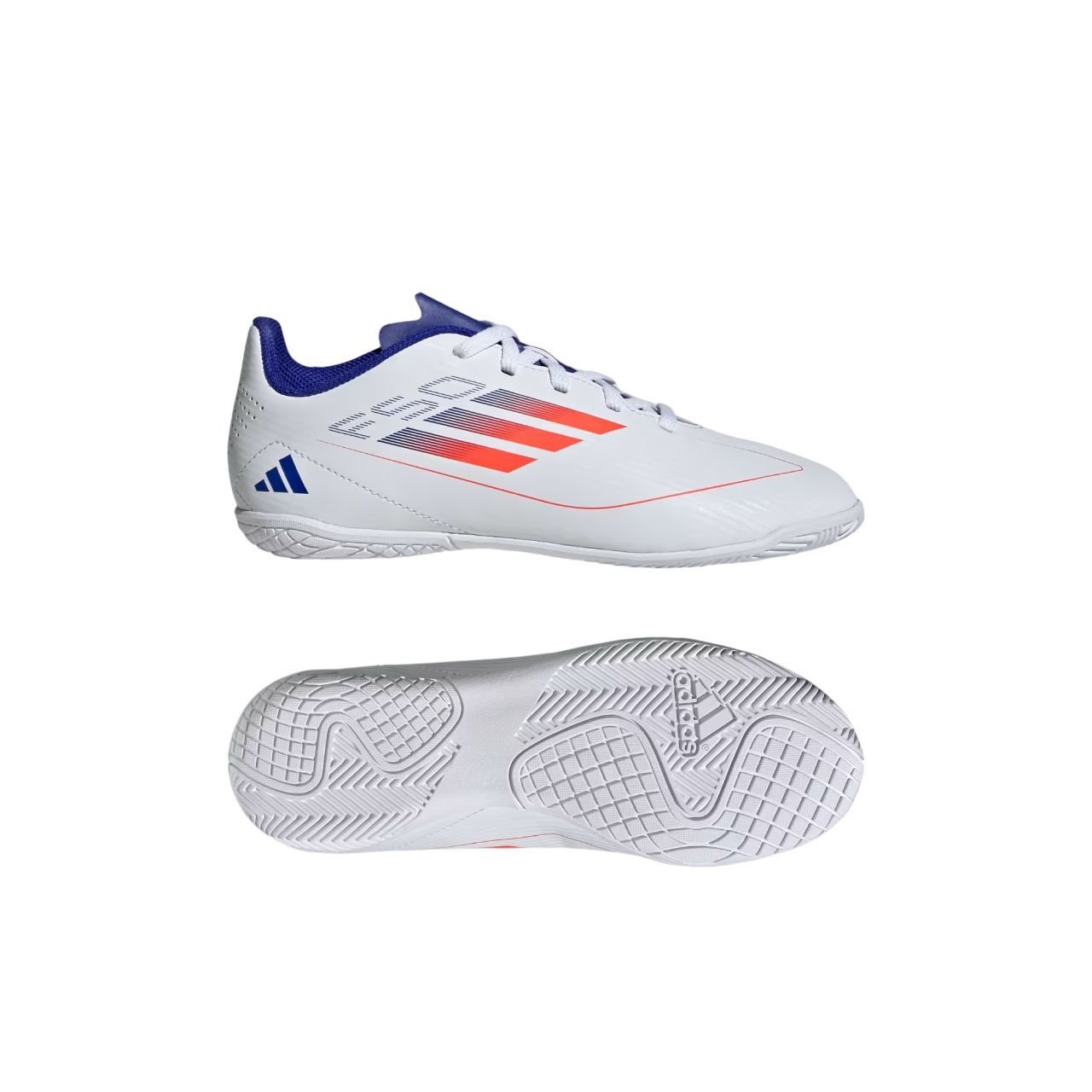 Chuteira Infantil Adidas Futsal F50 Club IF1392 Branco/Azul 6