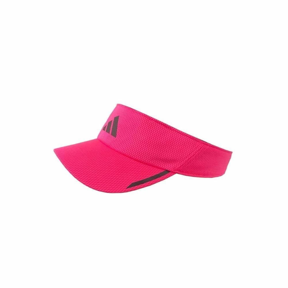 Viseira Adidas Running Unissex IX6657 Rosa/Preto 2