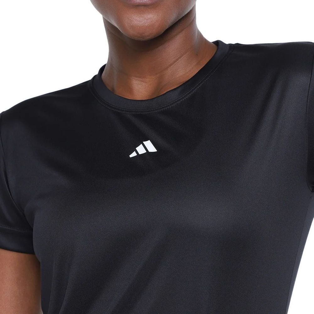 Camiseta Adidas Treino Básica Feminina JD1380 Preto 3