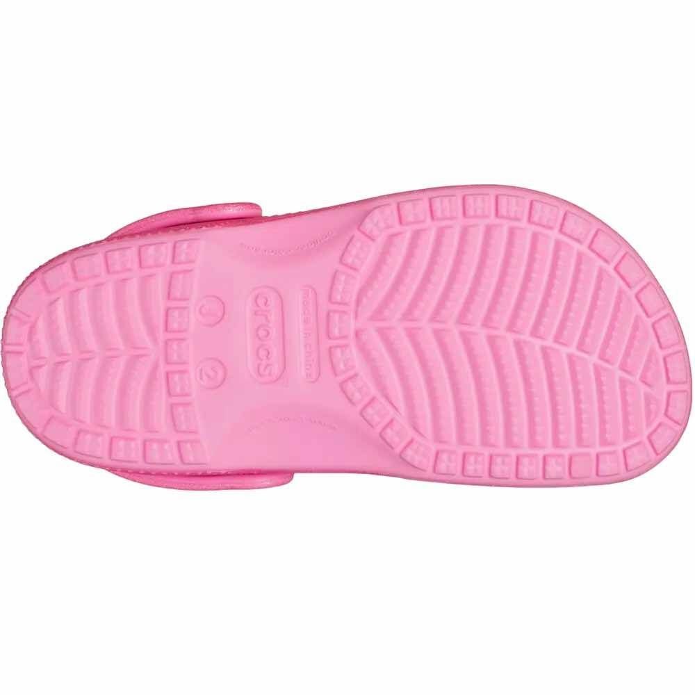 Sandália Juvenil Crocs Classic Glitter Clog 206993-6XE Rosa/Preto 7