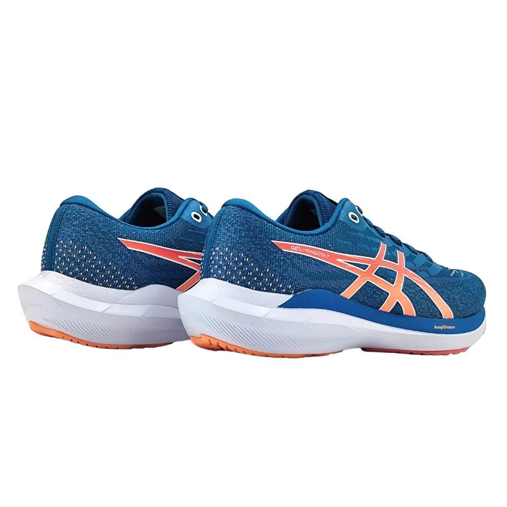 Tênis Asics Gel Nagoya 7 Feminino 1012B802-402 Azul/Laranja 3