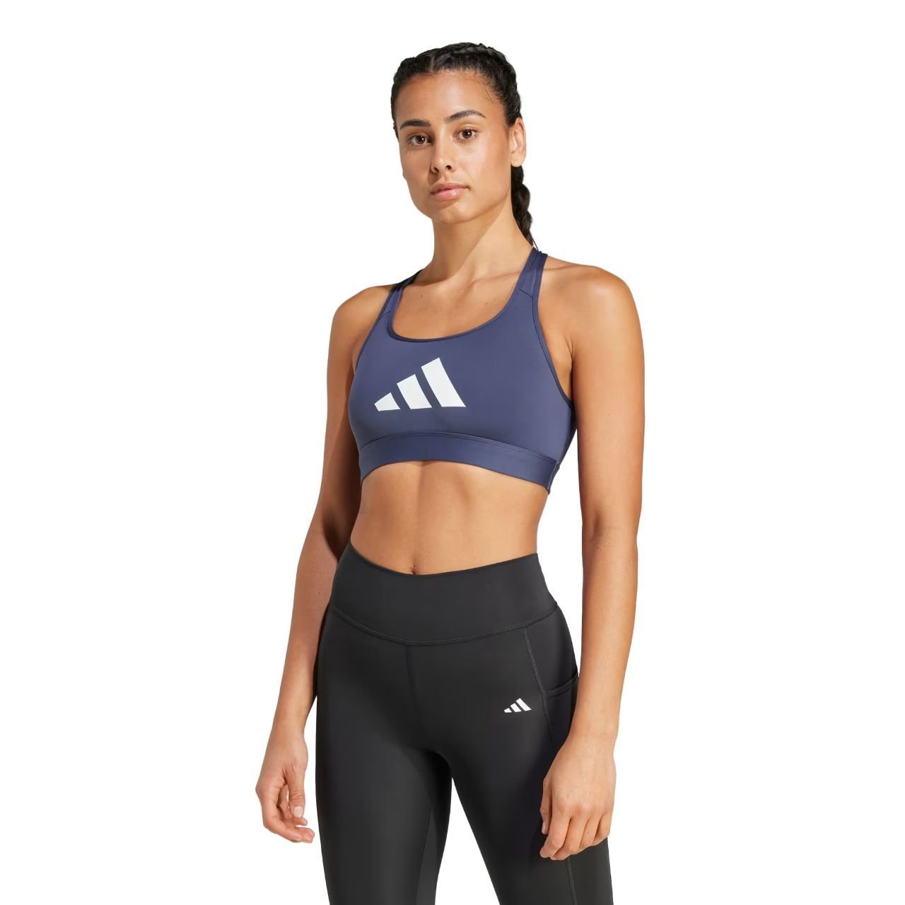 Top Adidas Powerimpact Logo Feminino JJ0313 Azul 5
