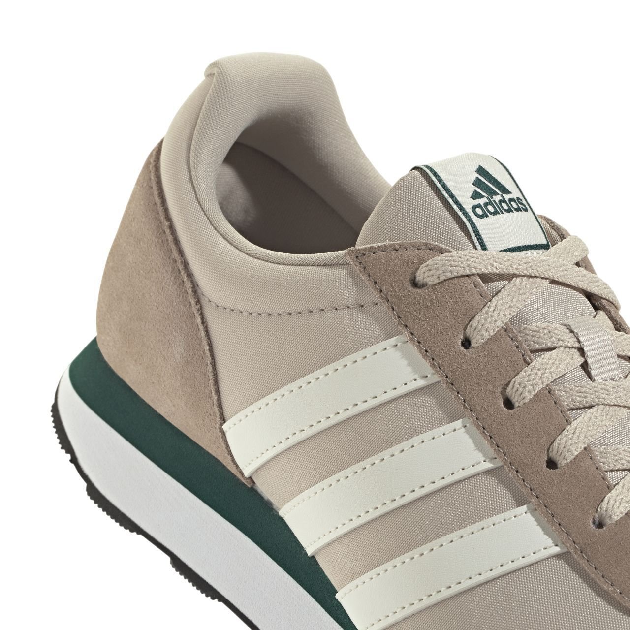 Tênis Adidas Run 60 Masculino IE3833 Bege/Verde 8