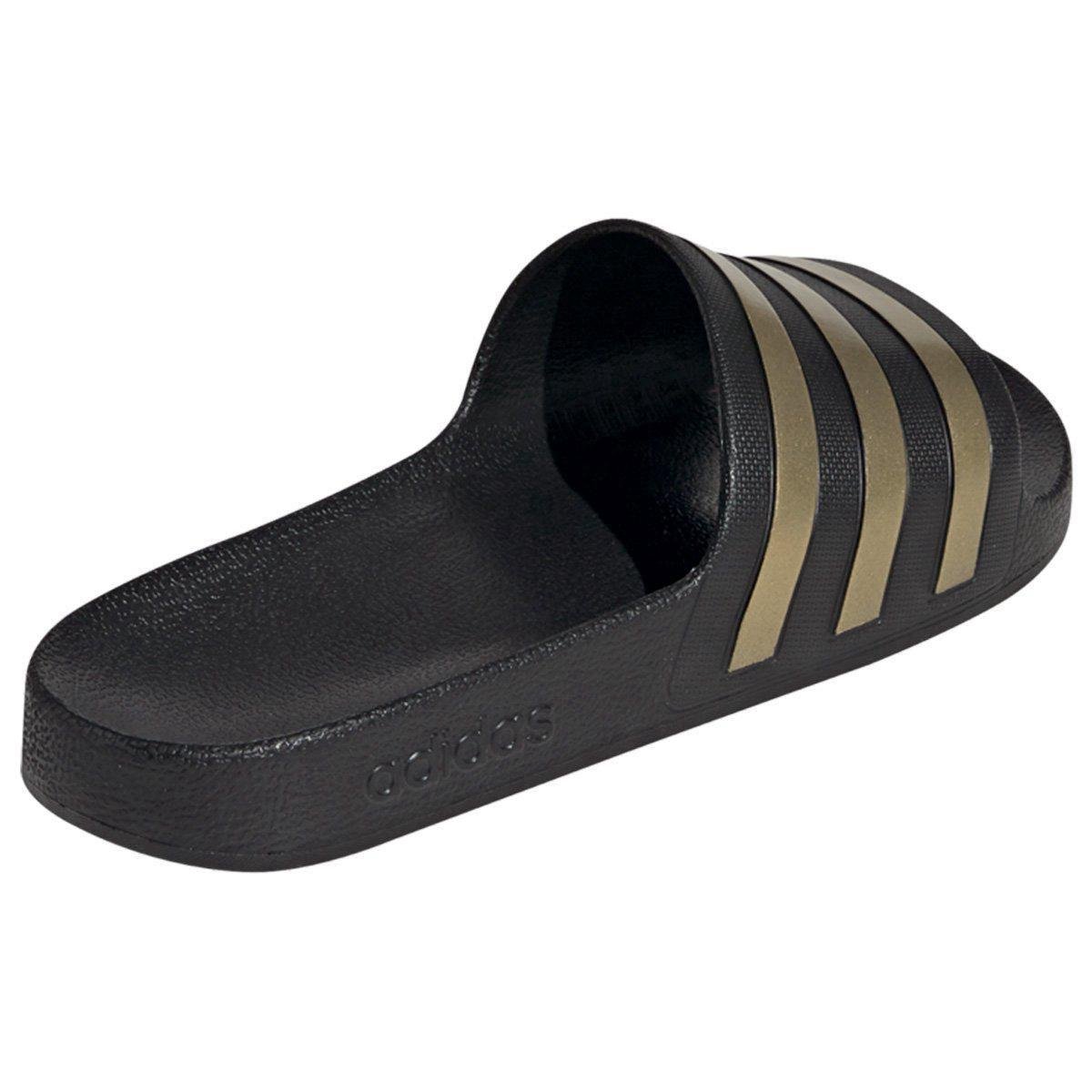 CHINELOS ADIDAS ADILETTE AQUA EG1758 Preto/Dourado 3