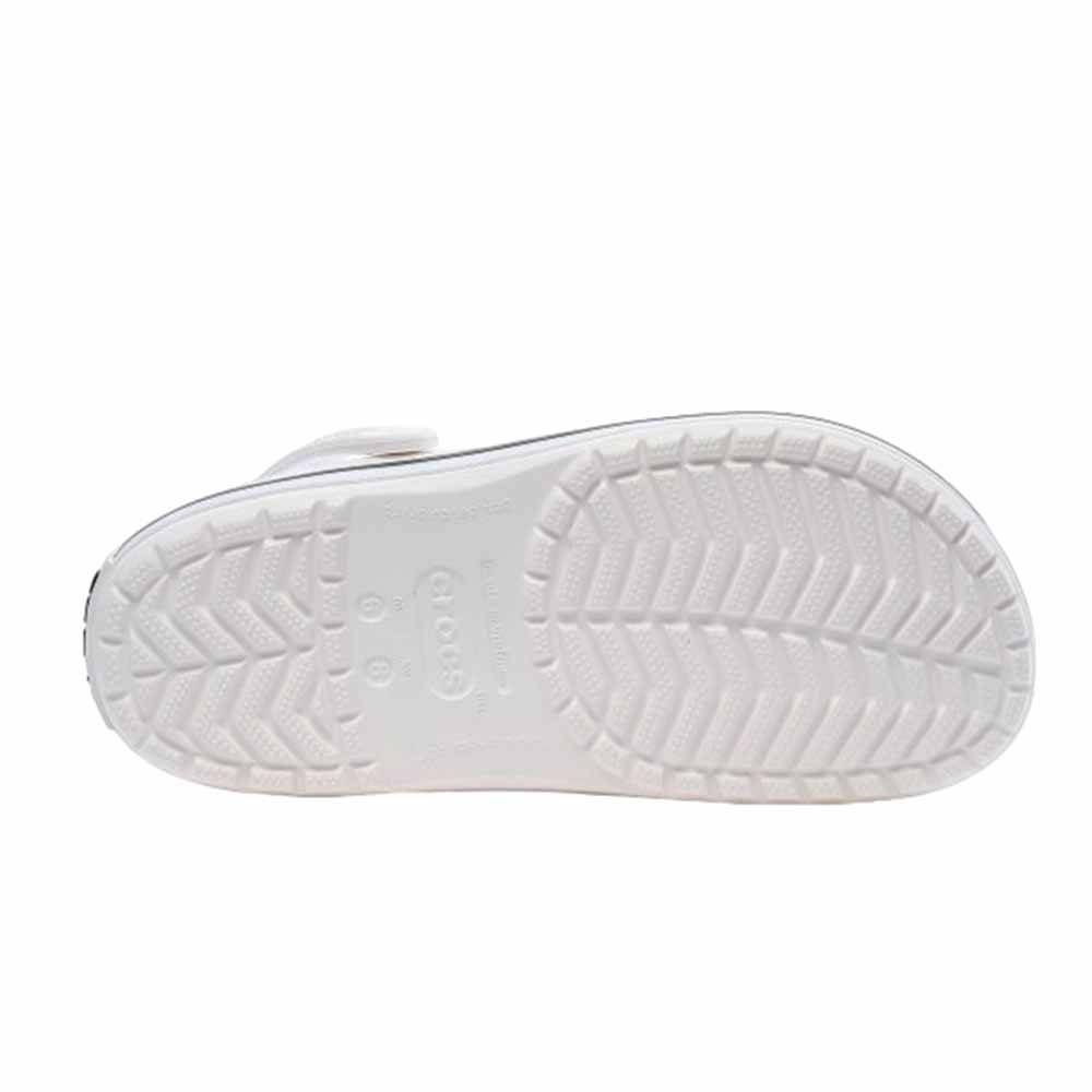 Sandália Crocs Crocband Unissex 11016-100 Branco/Preto