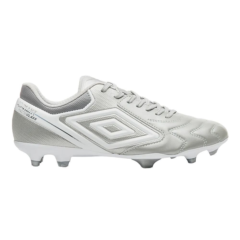 Chuteira Umbro Campo Adamant Premier Masc U03FB00241-828 Prata/Branco 1