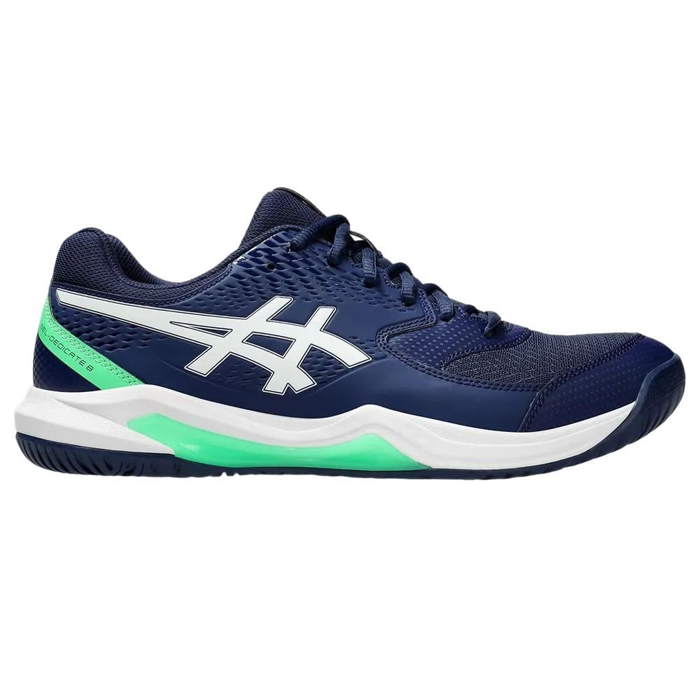 Tênis Asics Gel Dedicate 8 Clay Masculino 1041A448-401 Azul/Verde