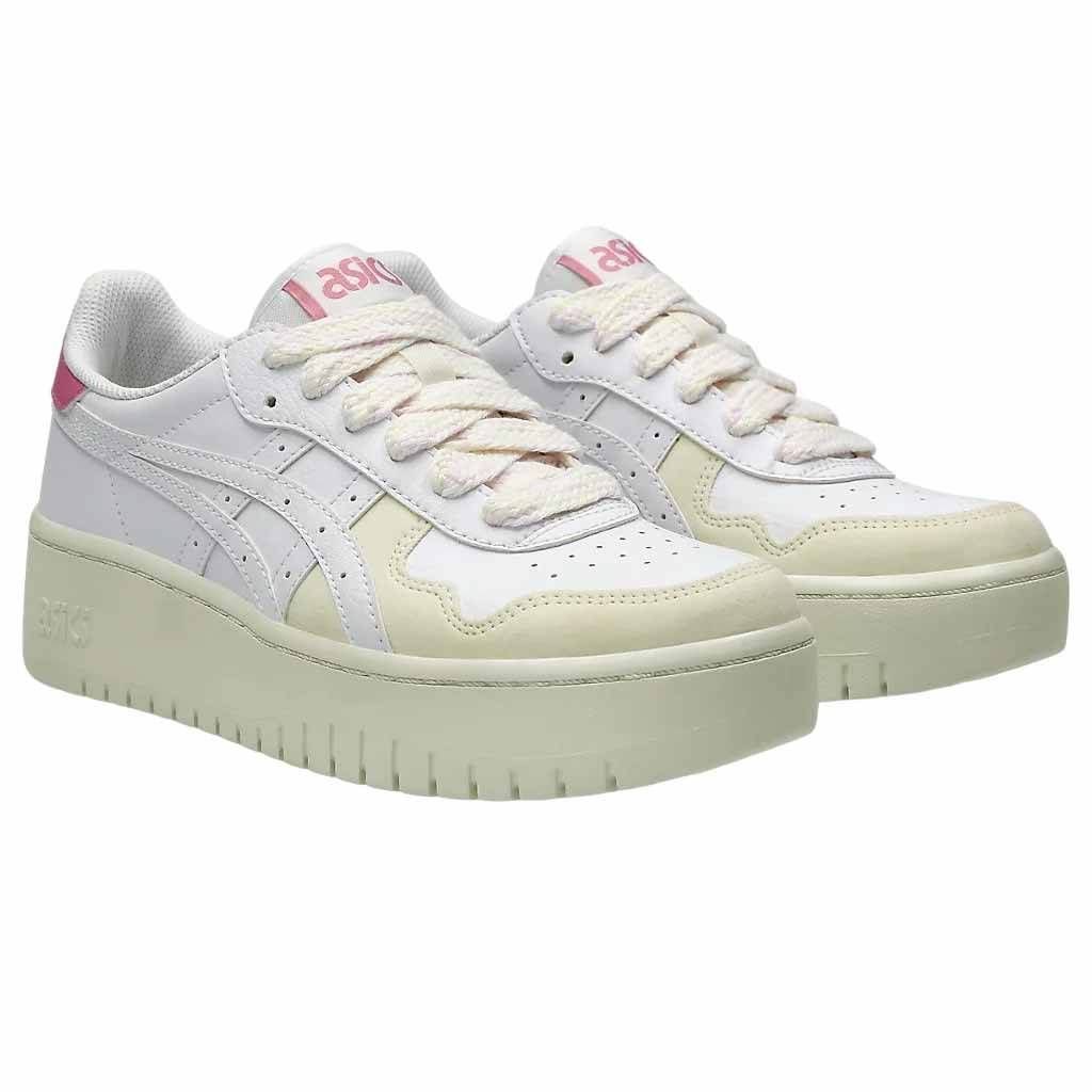Tênis Asics Japan S Pf Feminino 1202A496-101 Branco/Rosa 3