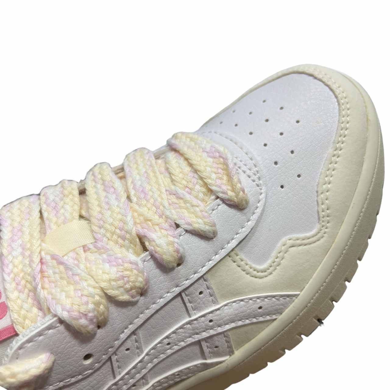 Tênis Asics Japan S Pf Feminino 1202A496-101 Branco/Rosa 8