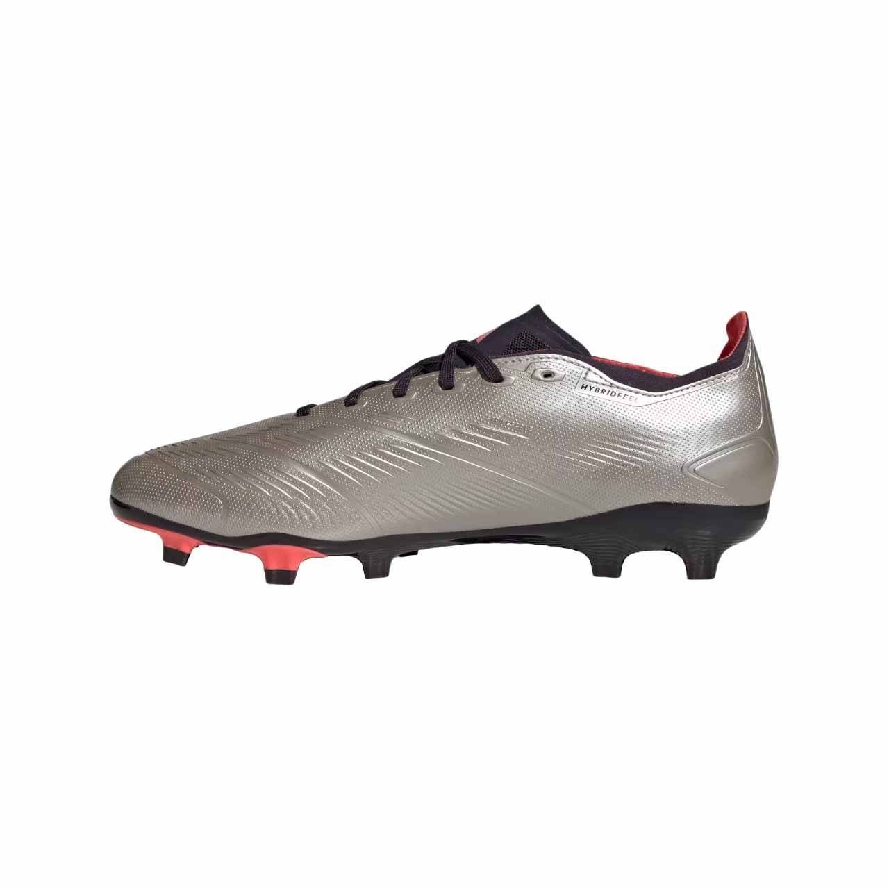 Chuteira Adidas Campo Predator 24 League Low Masc IF6349 Prata 2