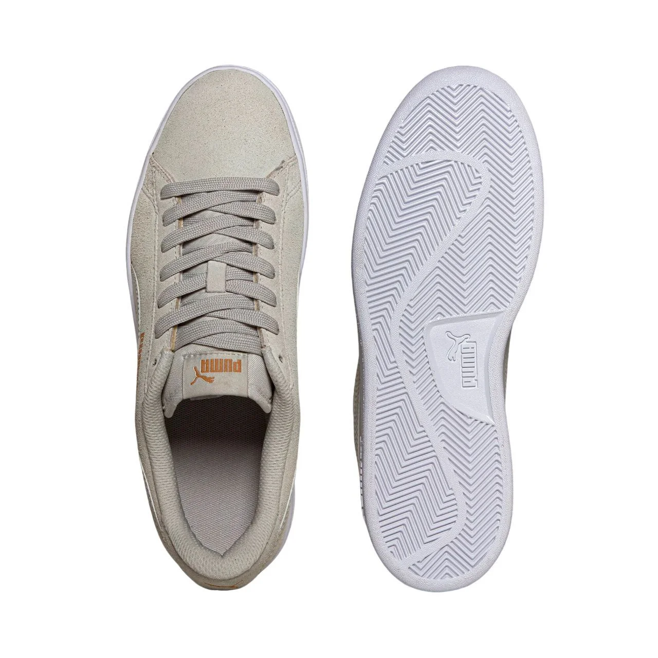 Tênis Puma Smash V2 Masculino 367147-77 Bege/Branco 5