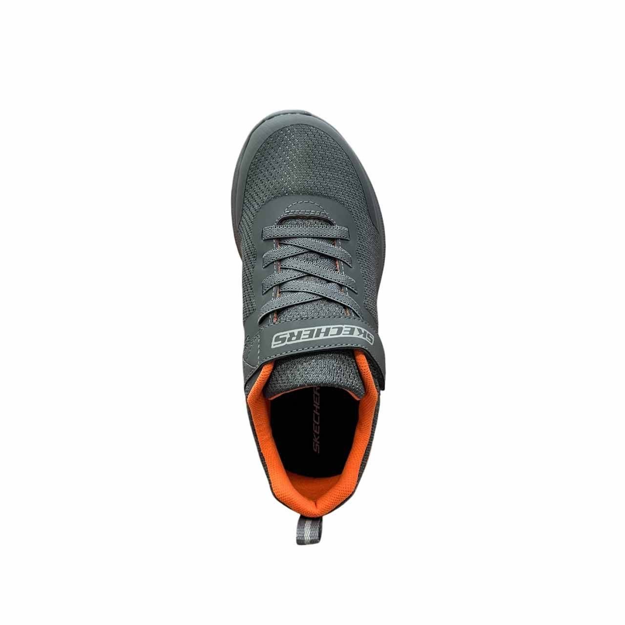 Tênis Juvenil Skechers Microspec Go Planet 405501LB-CCOR Cinza/Laranja 3