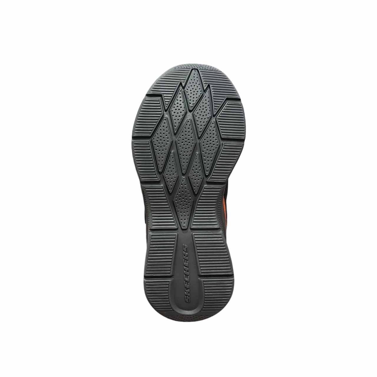 Tênis Juvenil Skechers Microspec Go Planet 405501LB-CCOR Cinza/Laranja 4