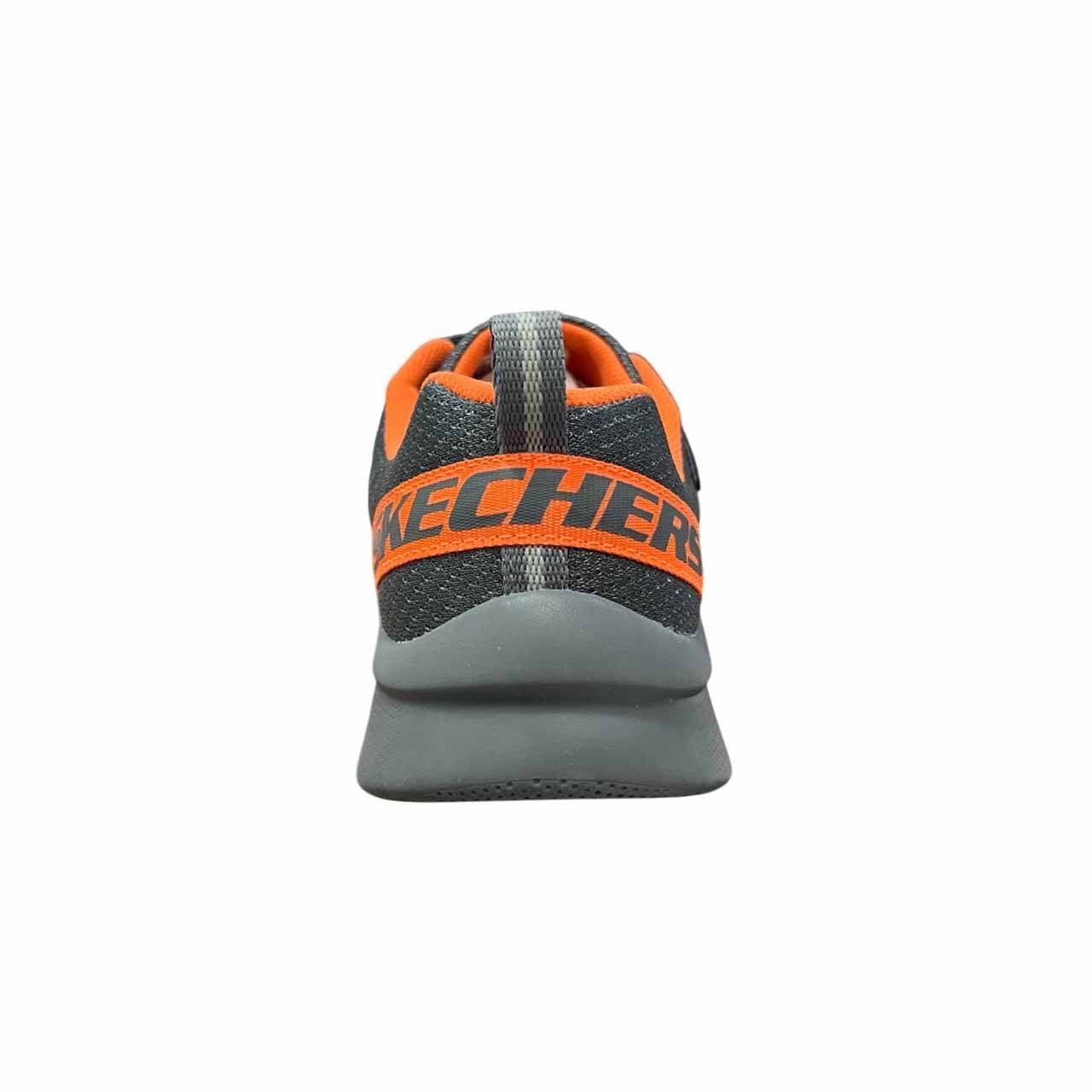 Tênis Juvenil Skechers Microspec Go Planet 405501LB-CCOR Cinza/Laranja 5