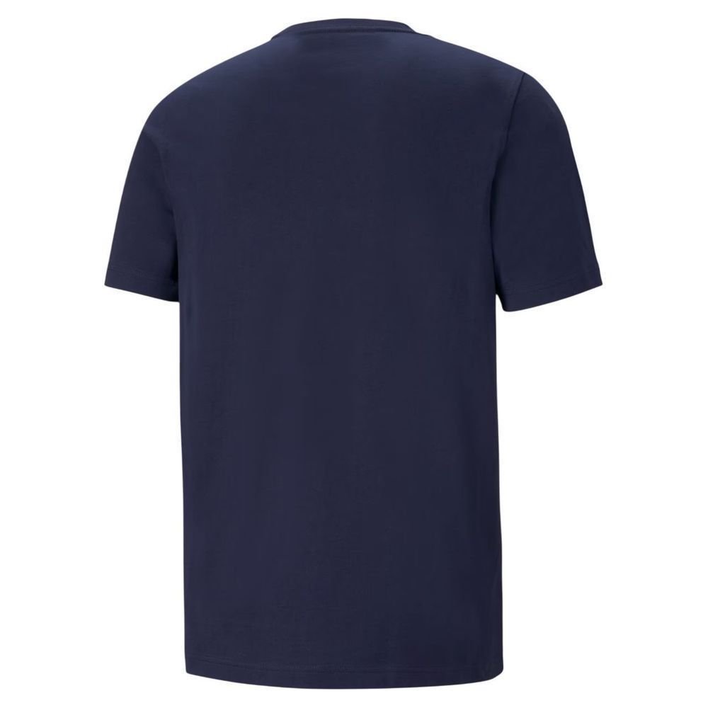 Camiseta Puma M/C Ess Logo Masculina 586666-06 Azul Marinho/Branco 2