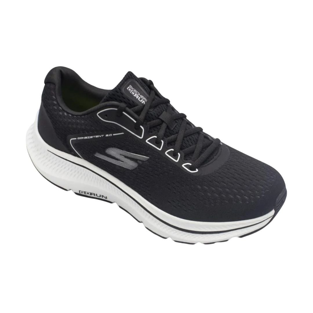 Tênis Skechers Go Run Consistent 2.0 Mile Masc 220865BR-BKW Preto/Branco 2