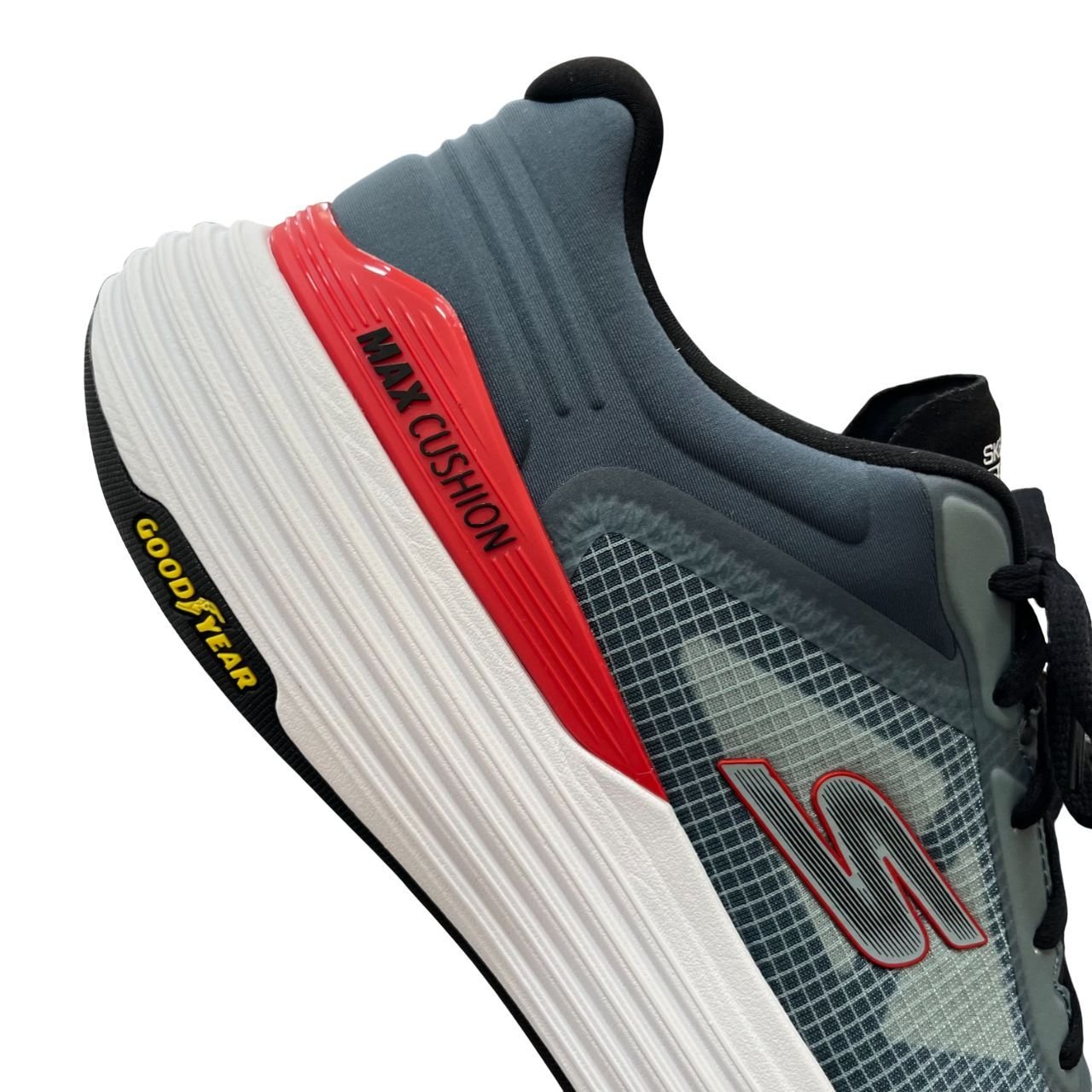 Tênis Skechers Max Cushioning Suspension Masc 220932-SLT Verde/Vermelho 7