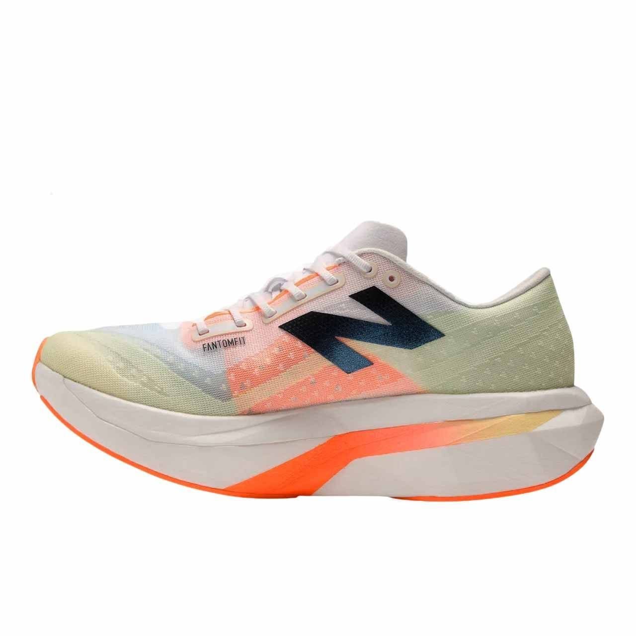 Tênis New Balance Fuelcell Supercomp Elite V4 Masc MRCELCW4 Branco/Laranja 2