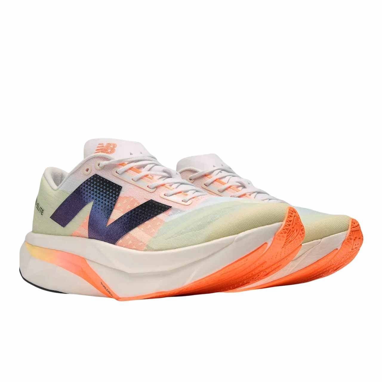 Tênis New Balance Fuelcell Supercomp Elite V4 Masc MRCELCW4 Branco/Laranja 3
