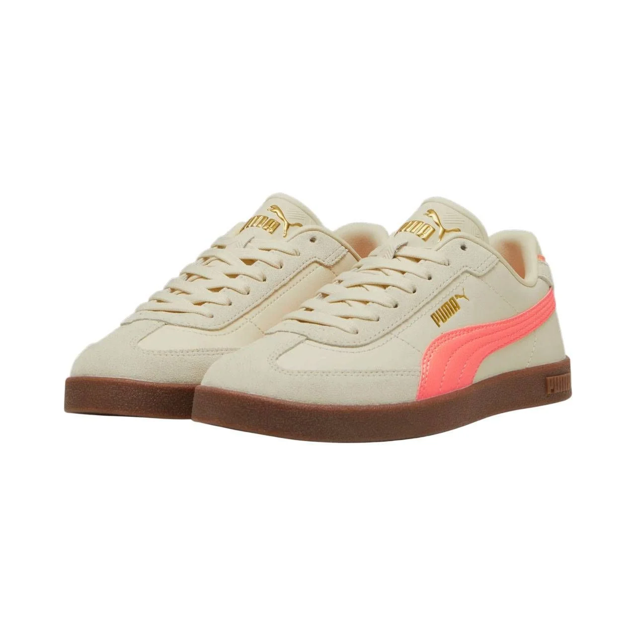 Tênis Puma Club II Era Feminino 397447-10 Creme/Coral 3