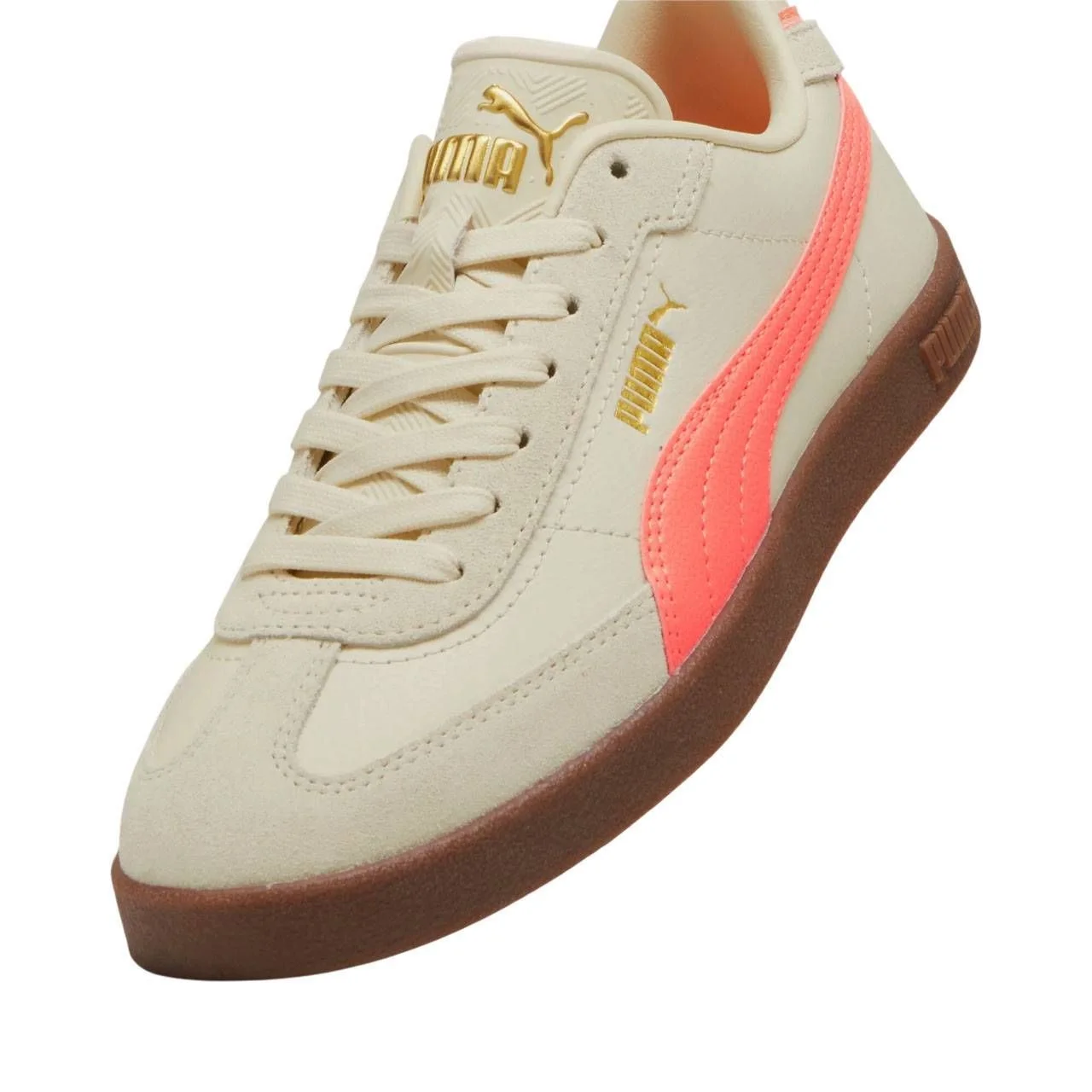 Tênis Puma Club II Era Feminino 397447-10 Creme/Coral 4