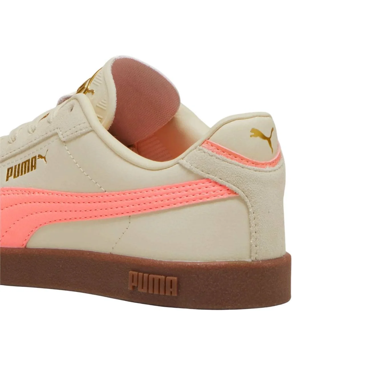 Tênis Puma Club II Era Feminino 397447-10 Creme/Coral 5