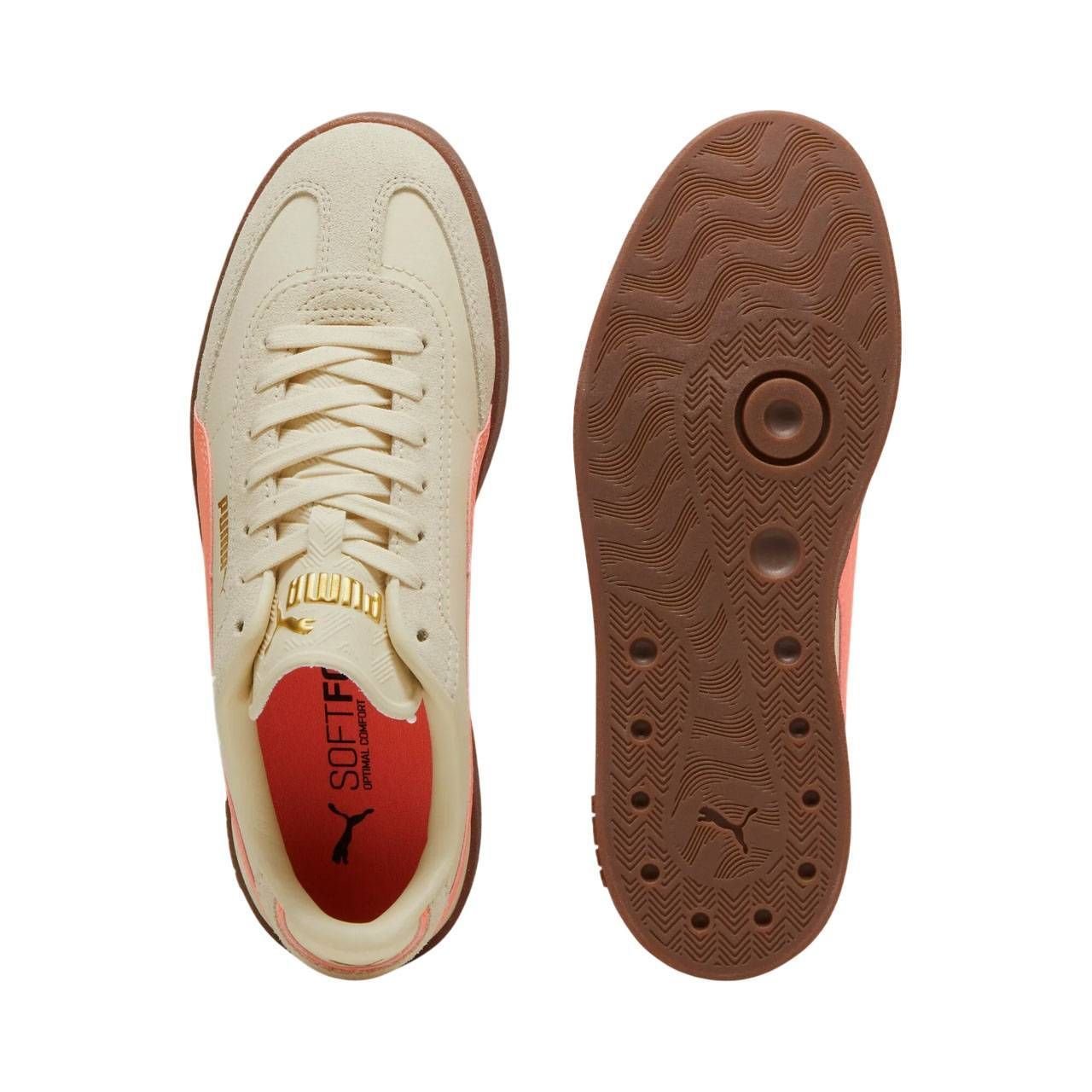 Tênis Puma Club II Era Feminino 397447-10 Creme/Coral 6