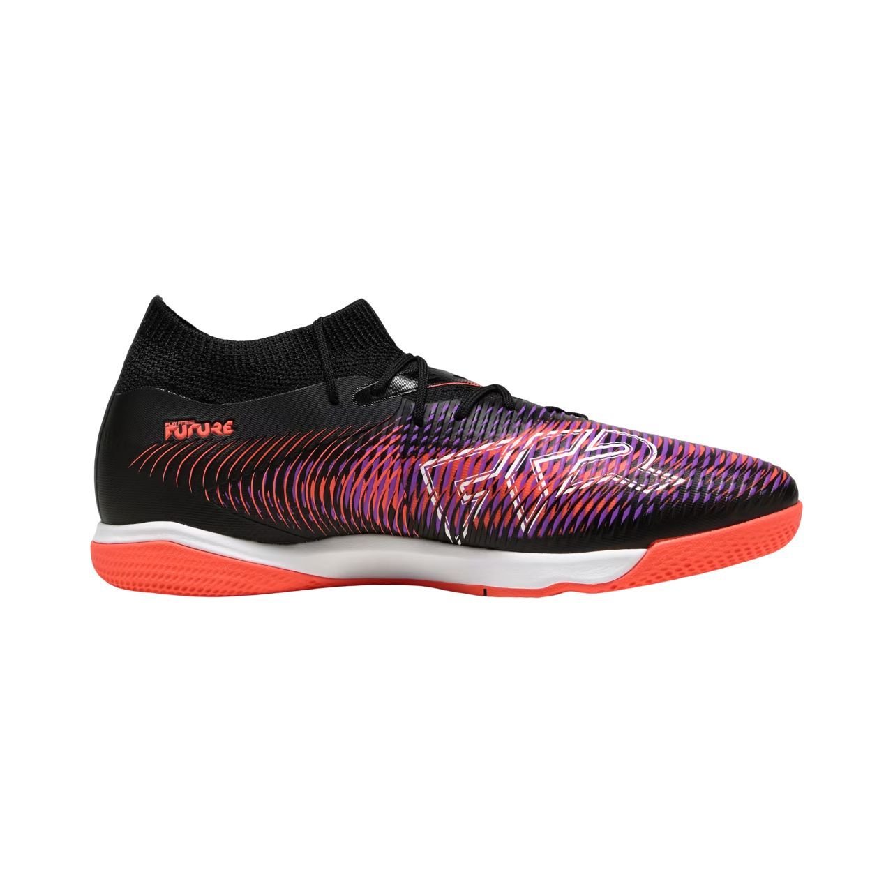 Chuteira Puma Futsal Future 8 Match Masculina 108371-01 Preto/Laranja