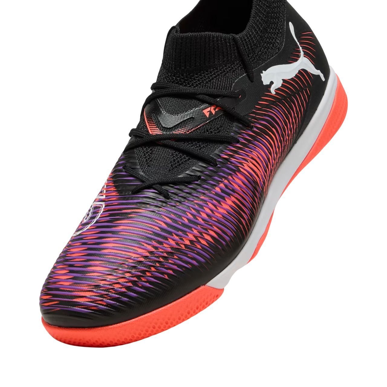 Chuteira Puma Futsal Future 8 Match Masculina 108371-01 Preto/Laranja