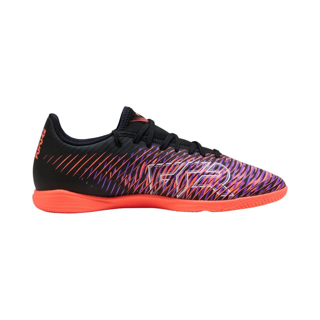Chuteira Puma Futsal Future 8 Play Masculina 108379-01 Preto/Laranja 2