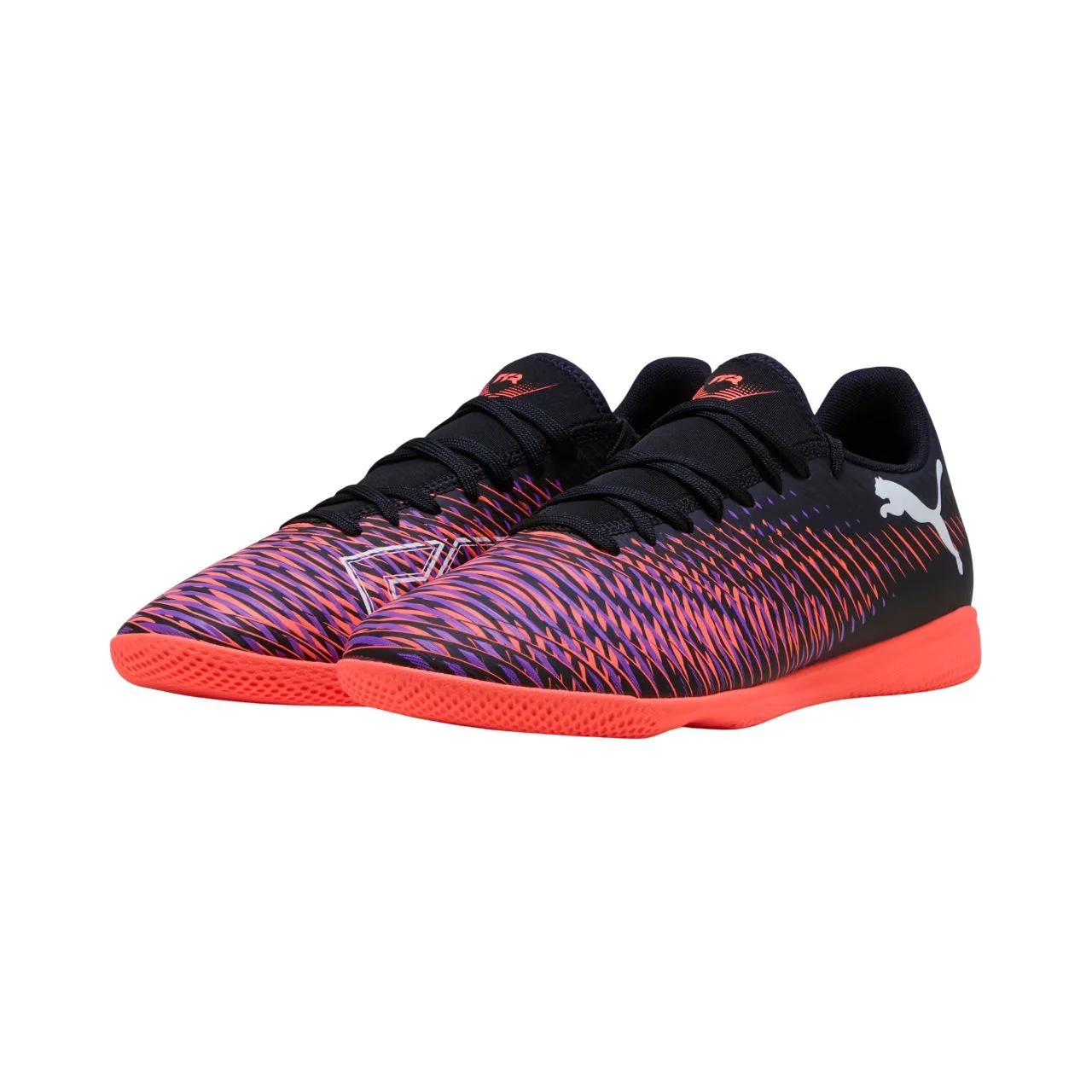 Chuteira Puma Futsal Future 8 Play Masculina 108379-01 Preto/Laranja