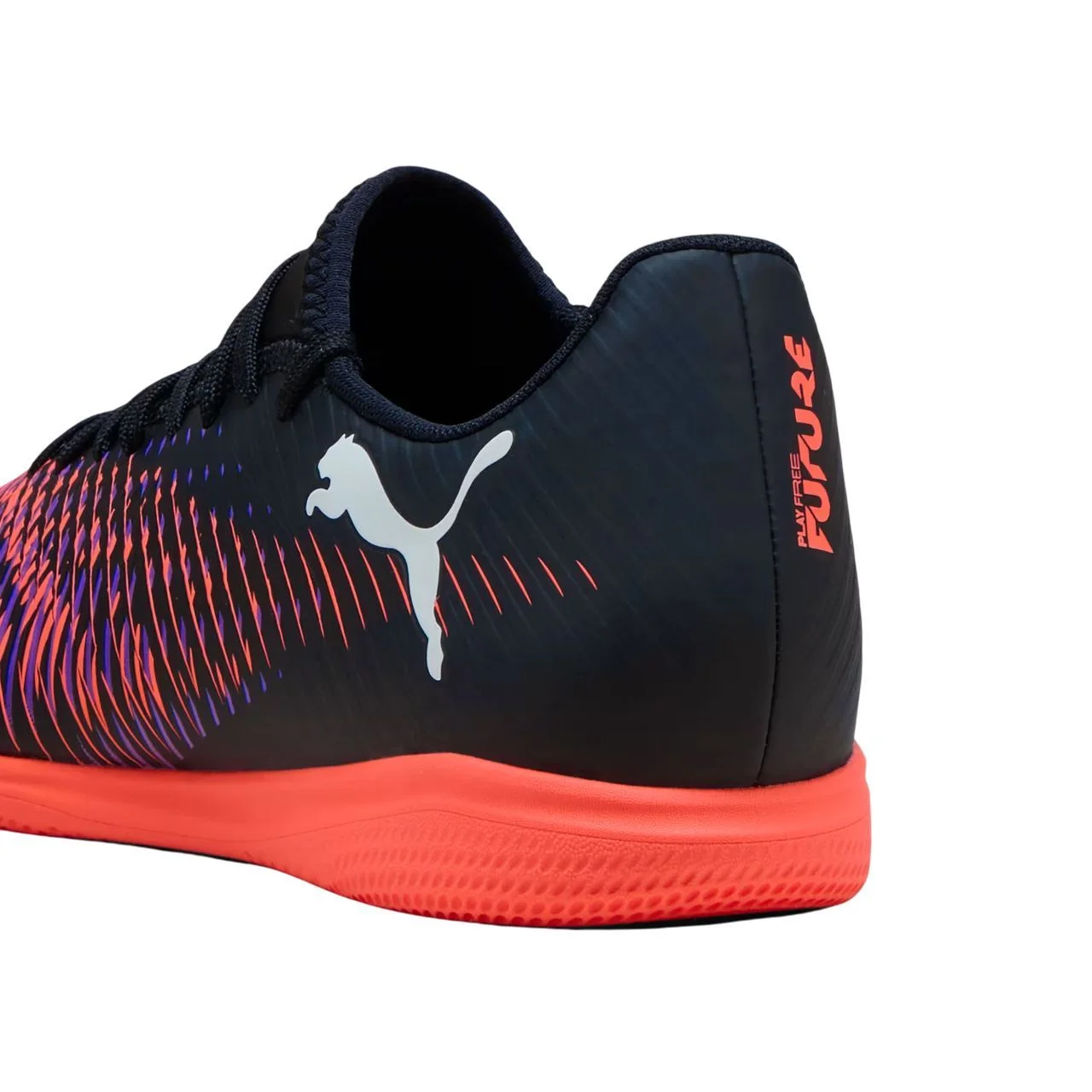 Chuteira Puma Futsal Future 8 Play Masculina 108379-01 Preto/Laranja