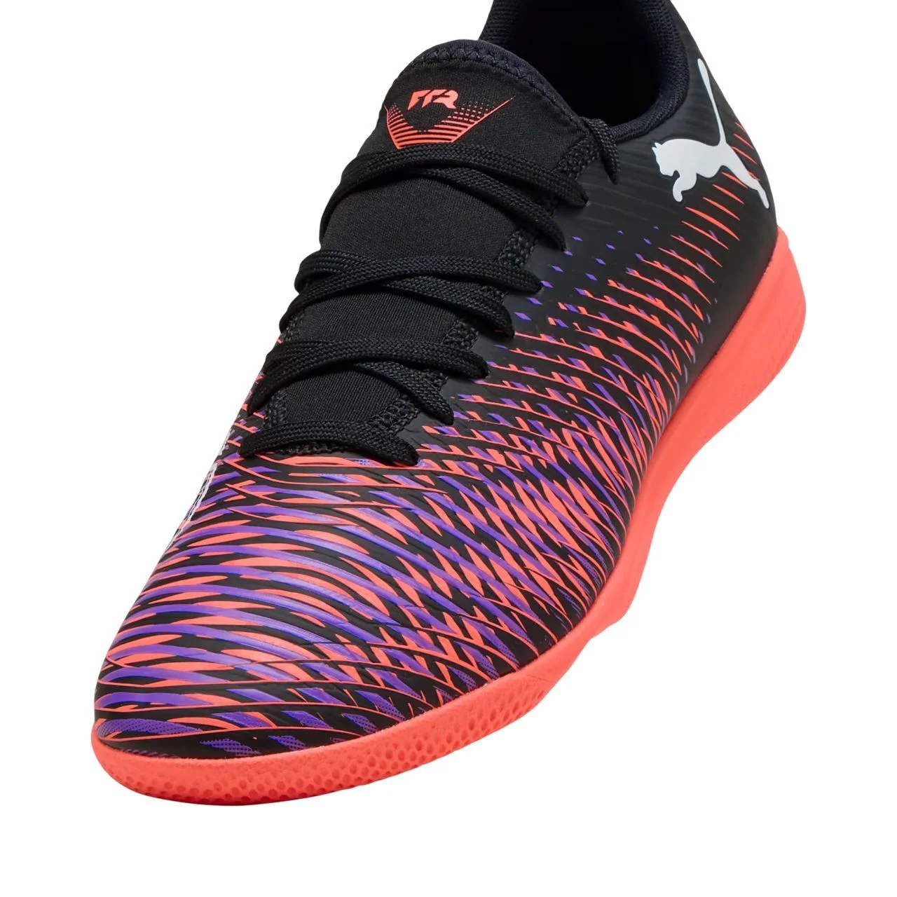 Chuteira Puma Futsal Future 8 Play Masculina 108379-01 Preto/Laranja