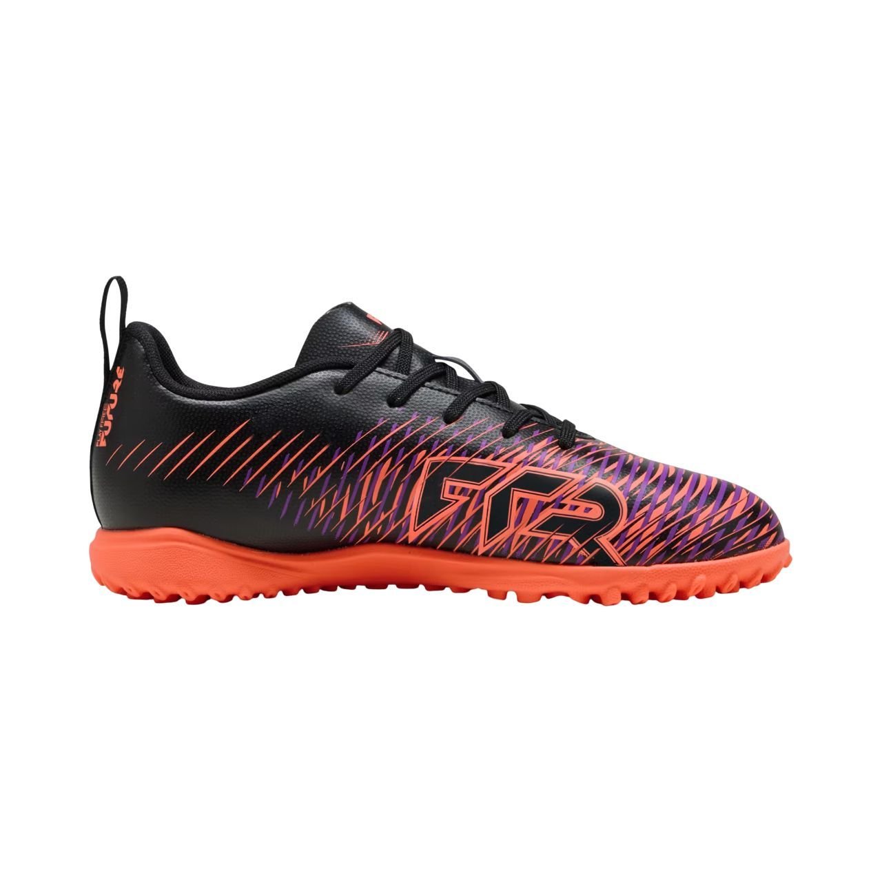 Chuteira Juvenil Puma Society Future 8 Play 108396-01 Preto/Laranja 2