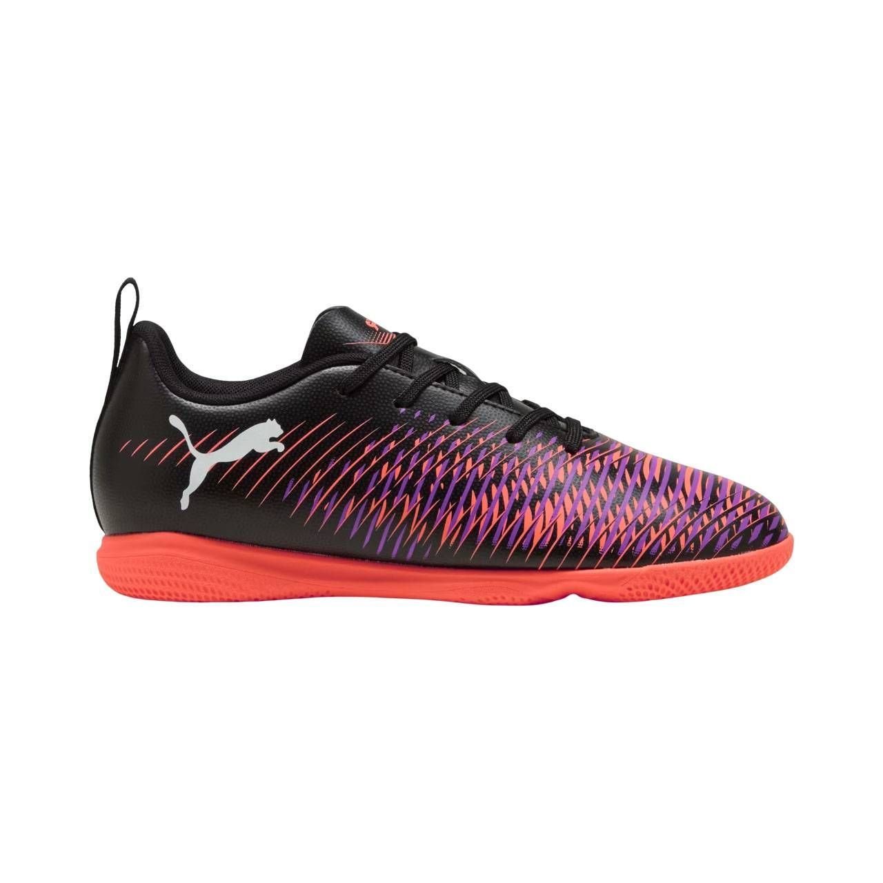 Chuteira Juvenil Puma Futsal Future 8 Play 108397-01 Preto/Laranja