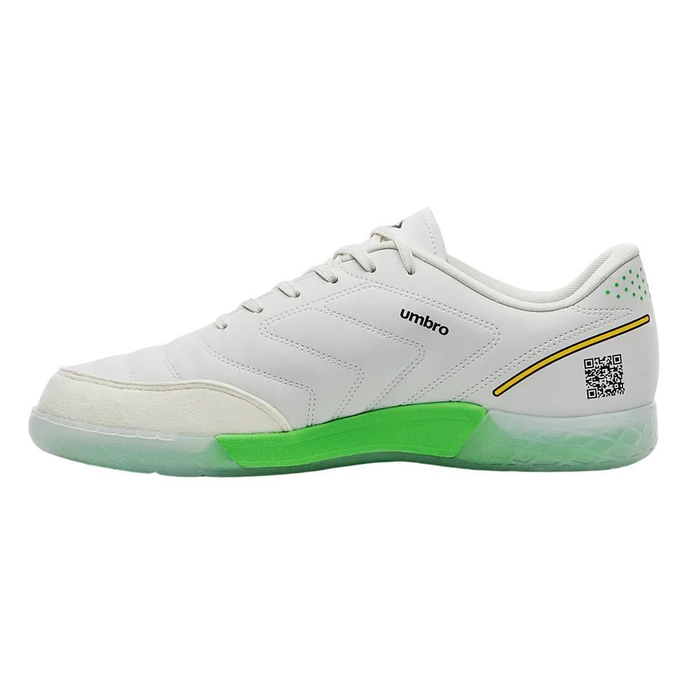 Chuteira Umbro Futsal Br Futsal Masculina U01FB00269-256 Cinza Claro/Verde Claro 2