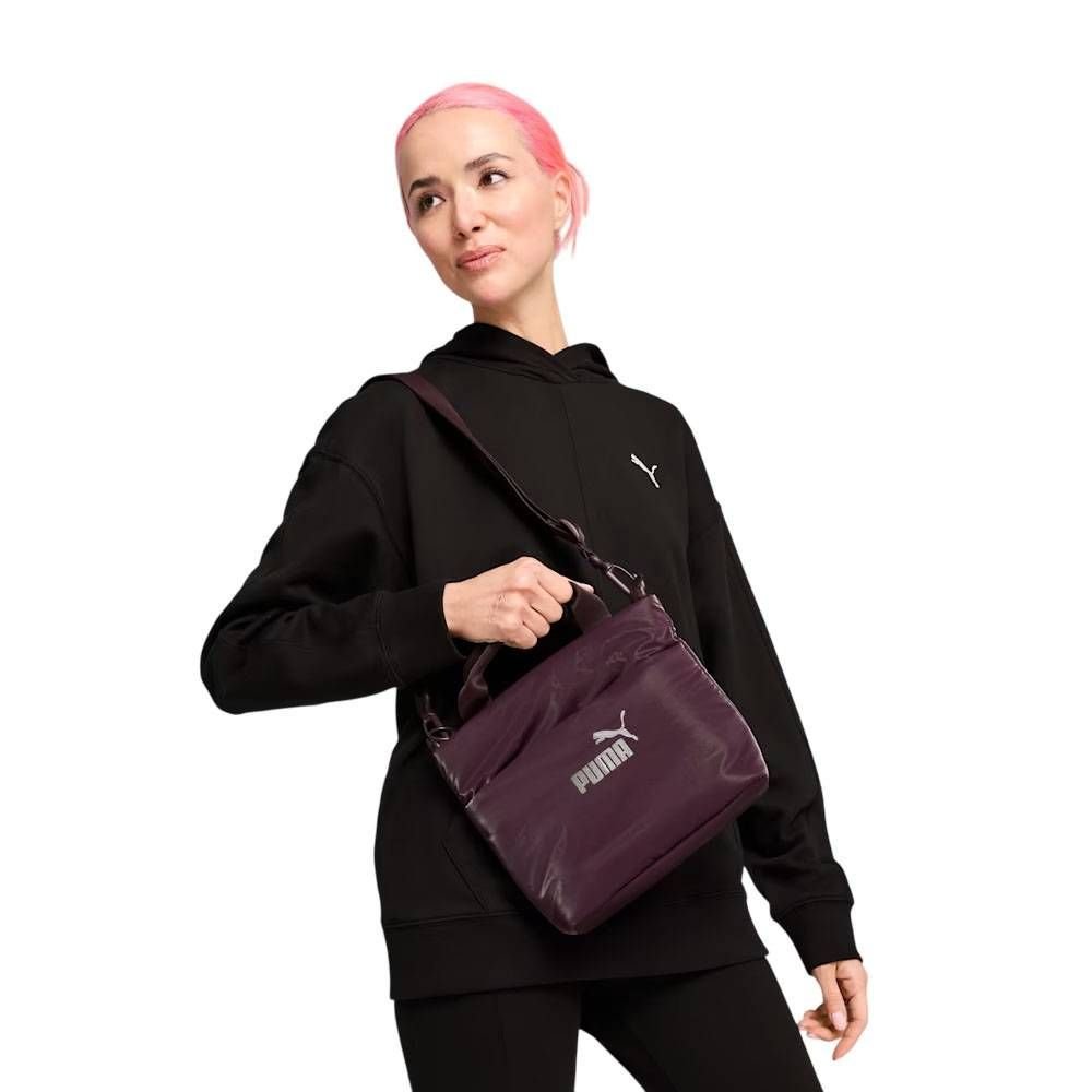 Bolsa Puma Core Up Mini Tote Unissex 090653-02 Roxo 3