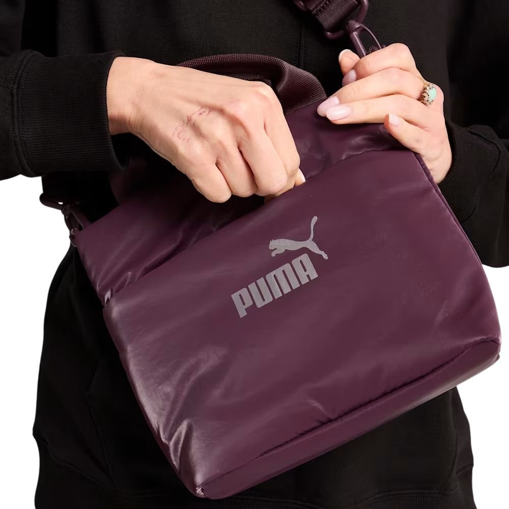 Bolsa Puma Core Up Mini Tote Unissex 090653-02 Roxo 4