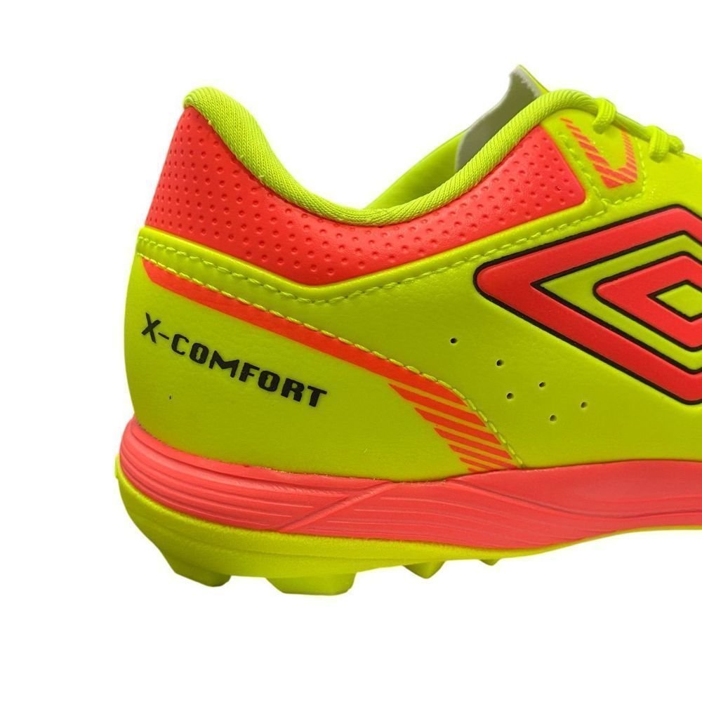 Chuteira Umbro Society X-Comfort Masculina U01FB00254-601 Amarelo/Laranja 5